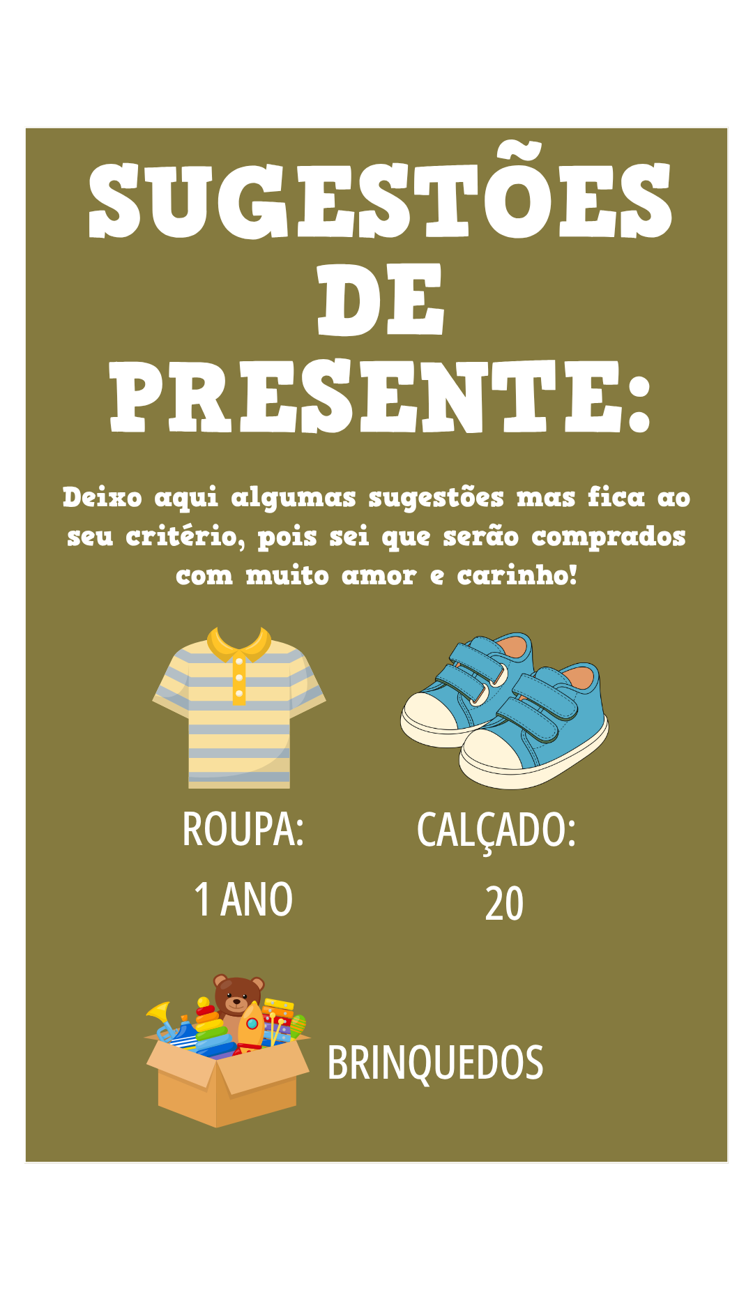Sugestões de presente