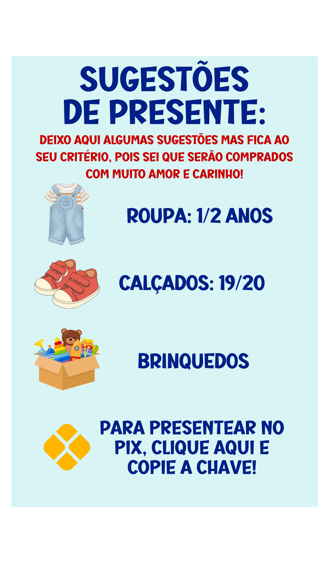 Sugestões de presente