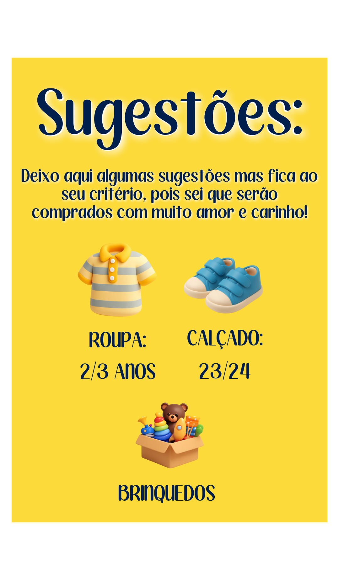 Sugestões de presente