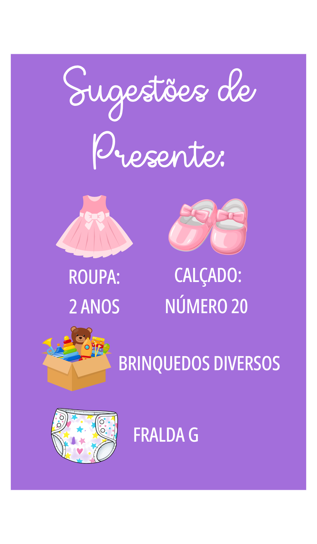 Sugestões de presente