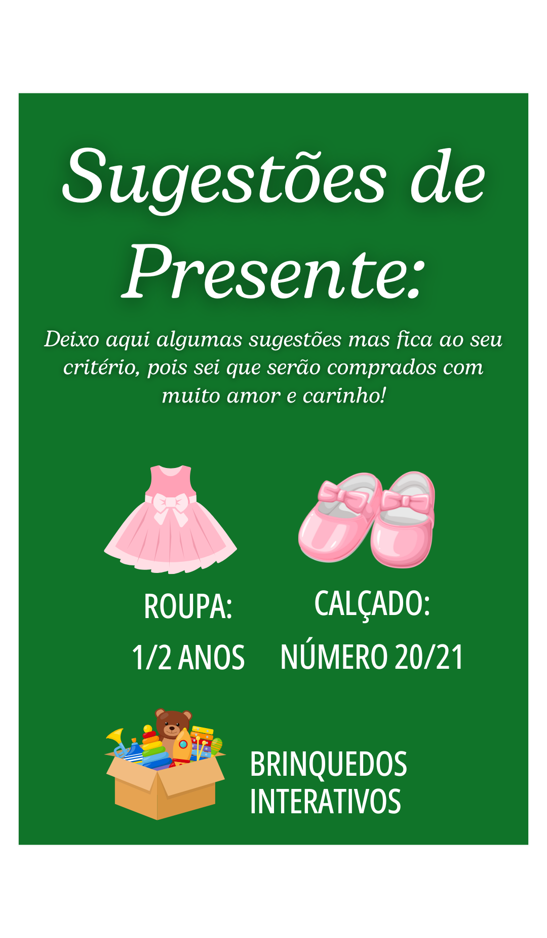 Sugestões de presente