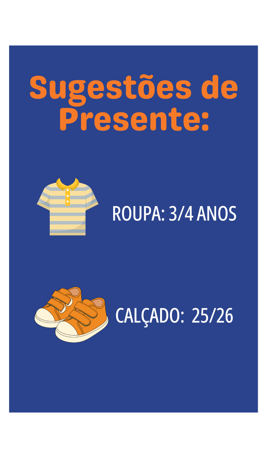 Sugestões de presente